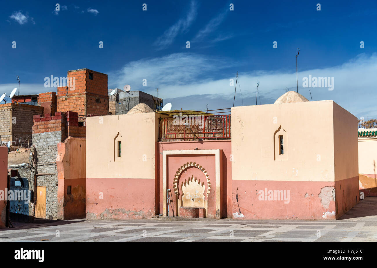 Zaouia de Sidi Bel Abbes a Marrakech, Marocco Foto Stock