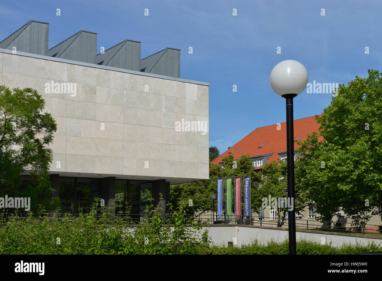 Museen Dahlem, Lansstrasse, Dahlem, Steglitz-Zehlendorf, Berlino, Deutschland Foto Stock