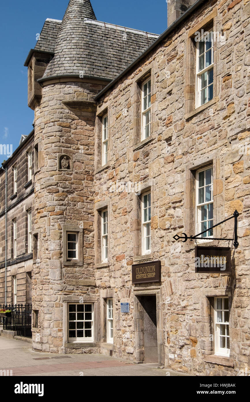 La vecchia Unione Coffee Shop. North Street, Royal Burgh di St Andrews Fife, Scozia, Regno Unito, Gran Bretagna, Europa Foto Stock