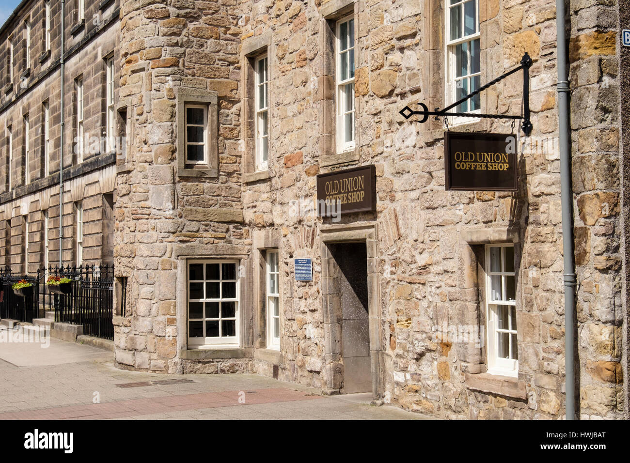 La vecchia Unione Coffee Shop. North Street, Royal Burgh di St Andrews Fife, Scozia, Regno Unito, Gran Bretagna, Europa Foto Stock