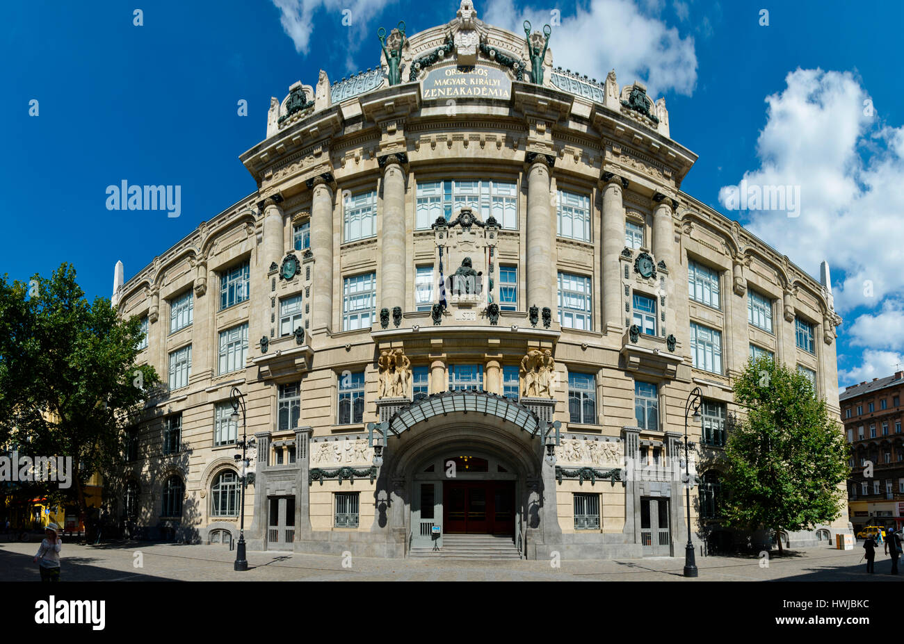 Franz-Liszt-Musikakademie, Liszt Ferenc ter, Budapest, Ungarn Foto Stock