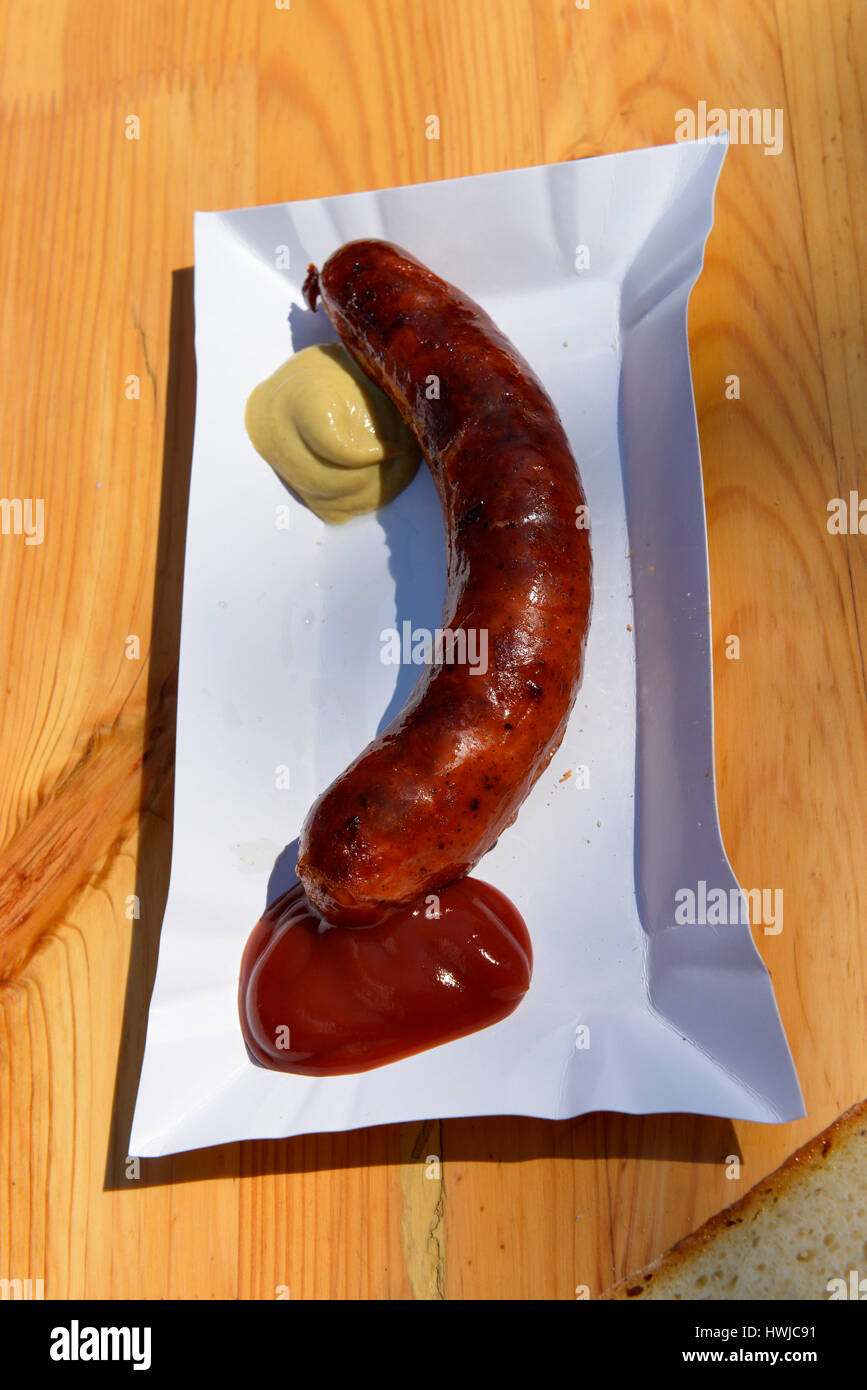 Krakauer Wurst, Polen Foto Stock