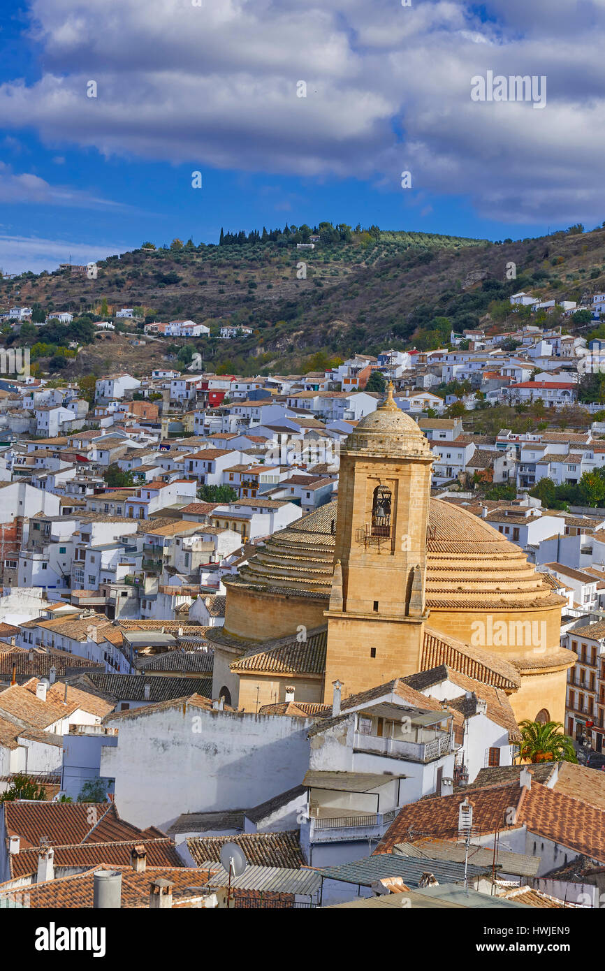 Montefrio, Chiesa dell Incarnazione, Washington Irving percorso, provincia di Granada, Andalusia, Spagna. Foto Stock