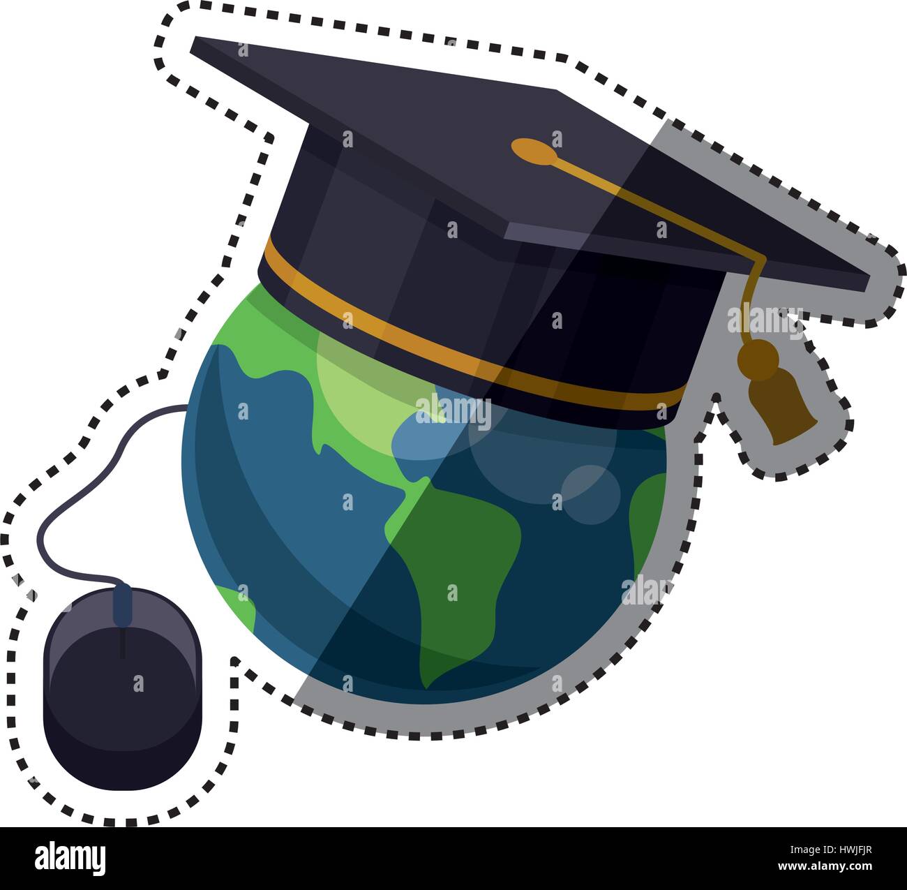 Elearning formazione online Illustrazione Vettoriale