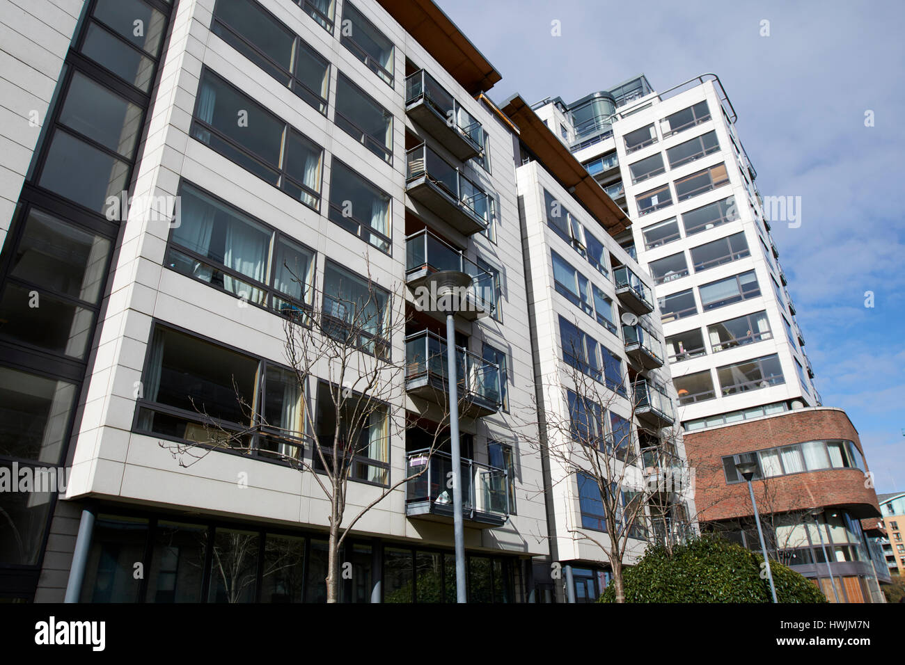 Millenium Tower e waterside Apartments Dublino Repubblica di Irlanda Foto Stock