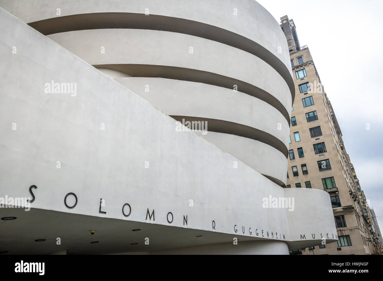 Il Solomon R Guggenheim il museo di arte moderna e contemporanea - New York, Stati Uniti d'America Foto Stock
