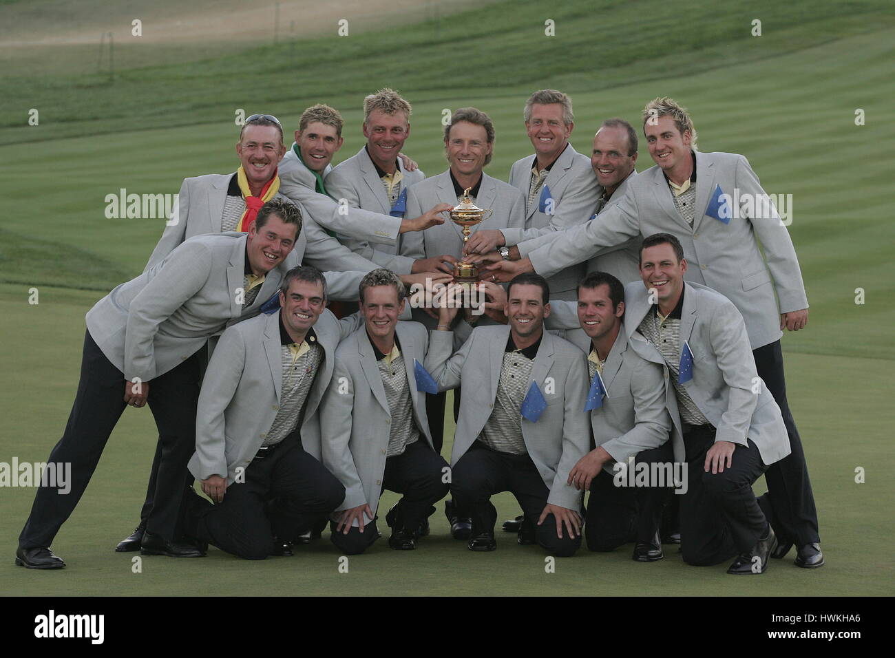 Europea di RYDER CUP TEAM EUROPE OAKLAND HILLS COUNTRY CLUB DETROIT USA 19 Settembre 2004 Foto Stock