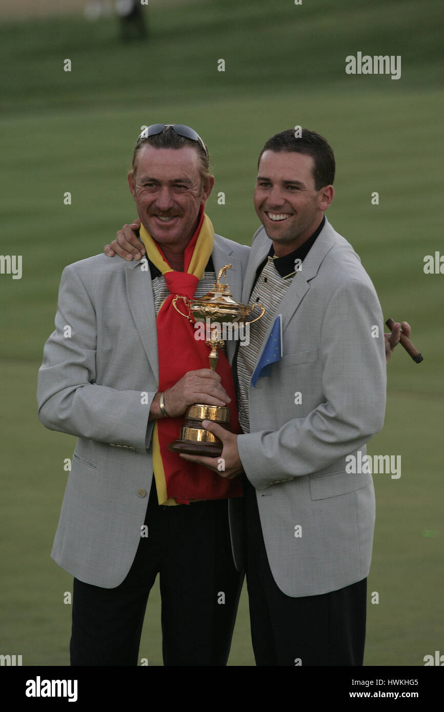 SERGIO GARCIA & M JIMENEZ EUROPA OAKLAND HILLS DETROIT USA 19 Settembre 2004 Foto Stock