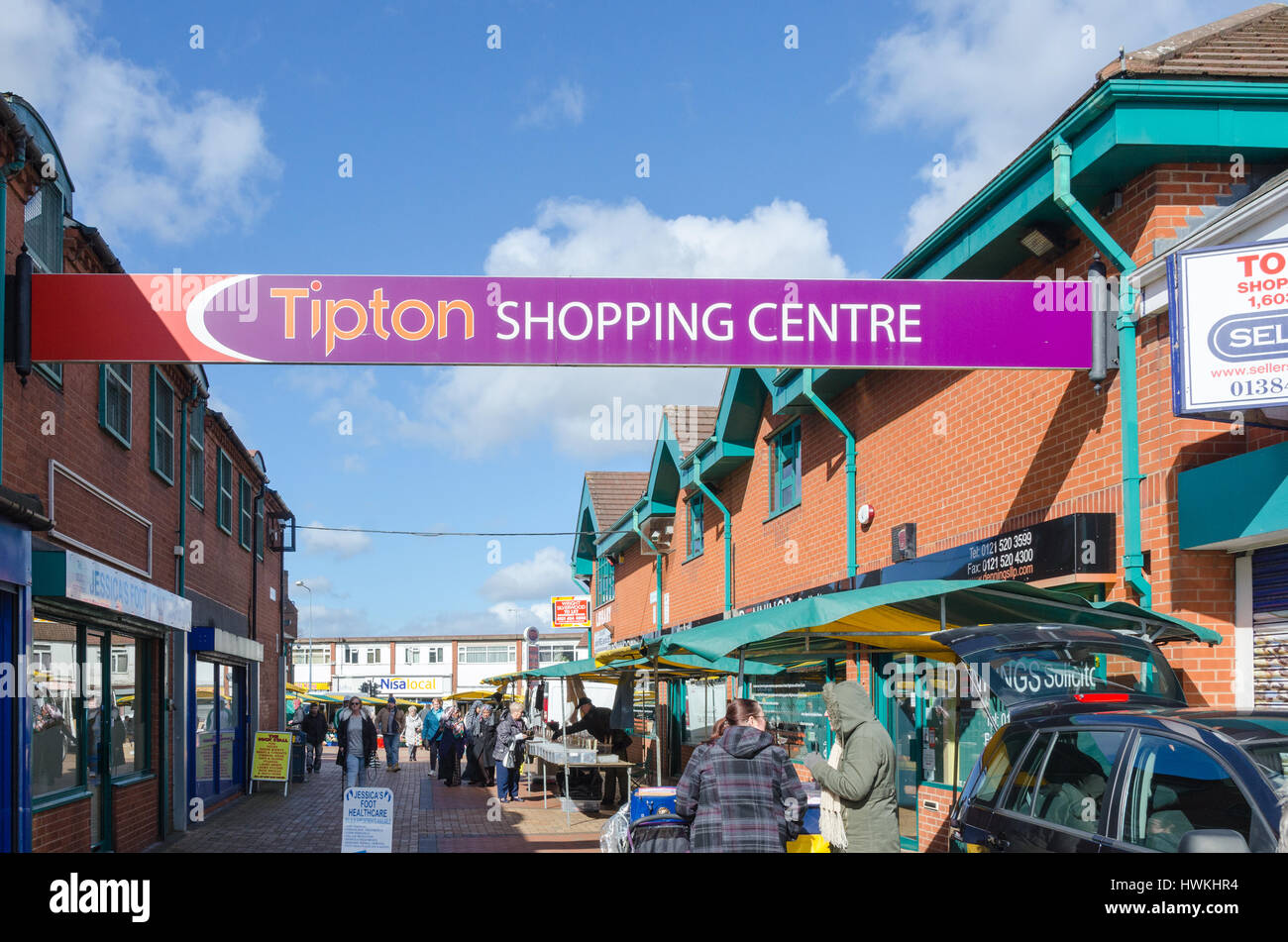 Tipton Shopping Centre in Black Country, West Midlands Foto Stock