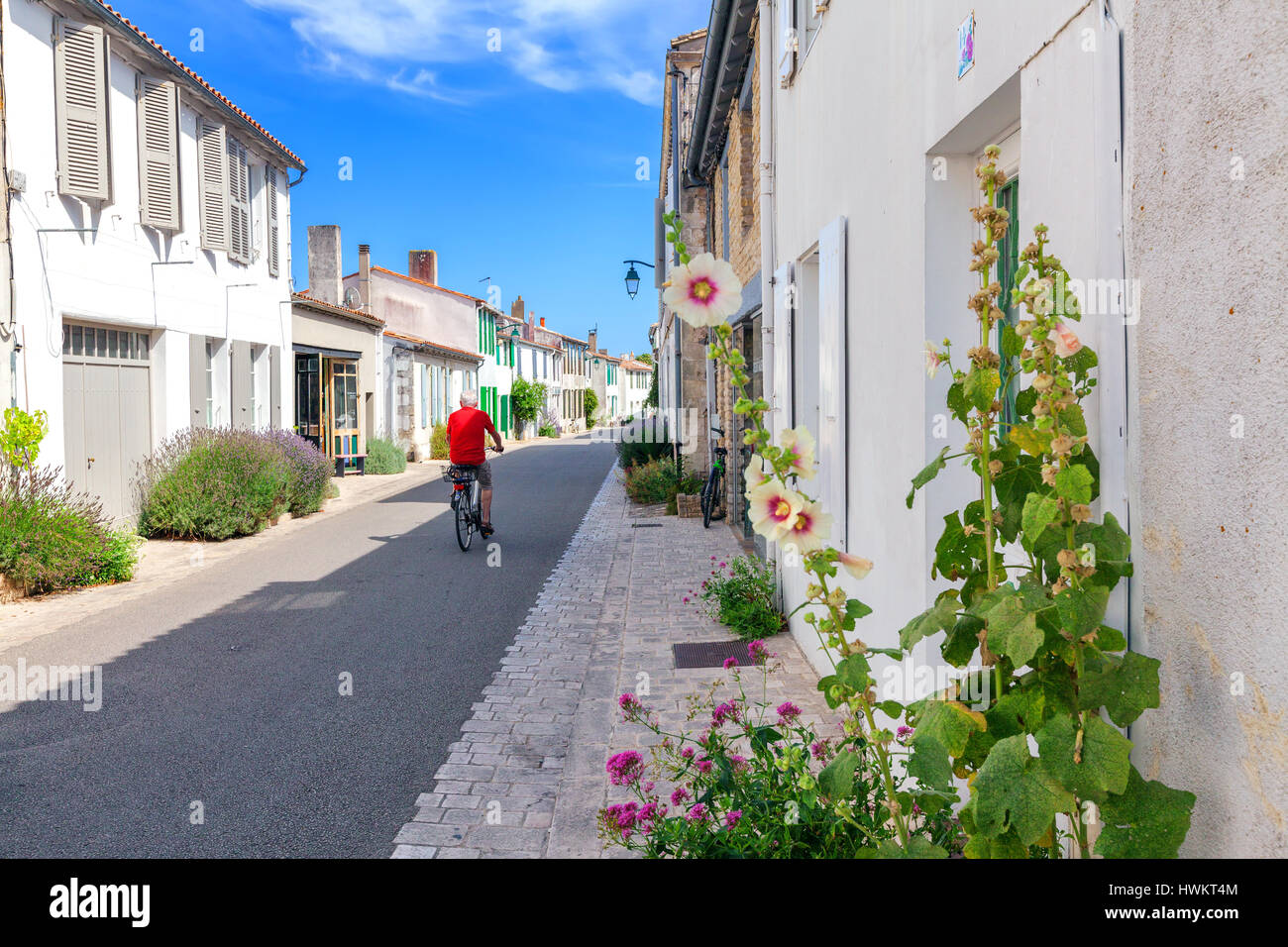 Strada di Ars en Re Foto Stock