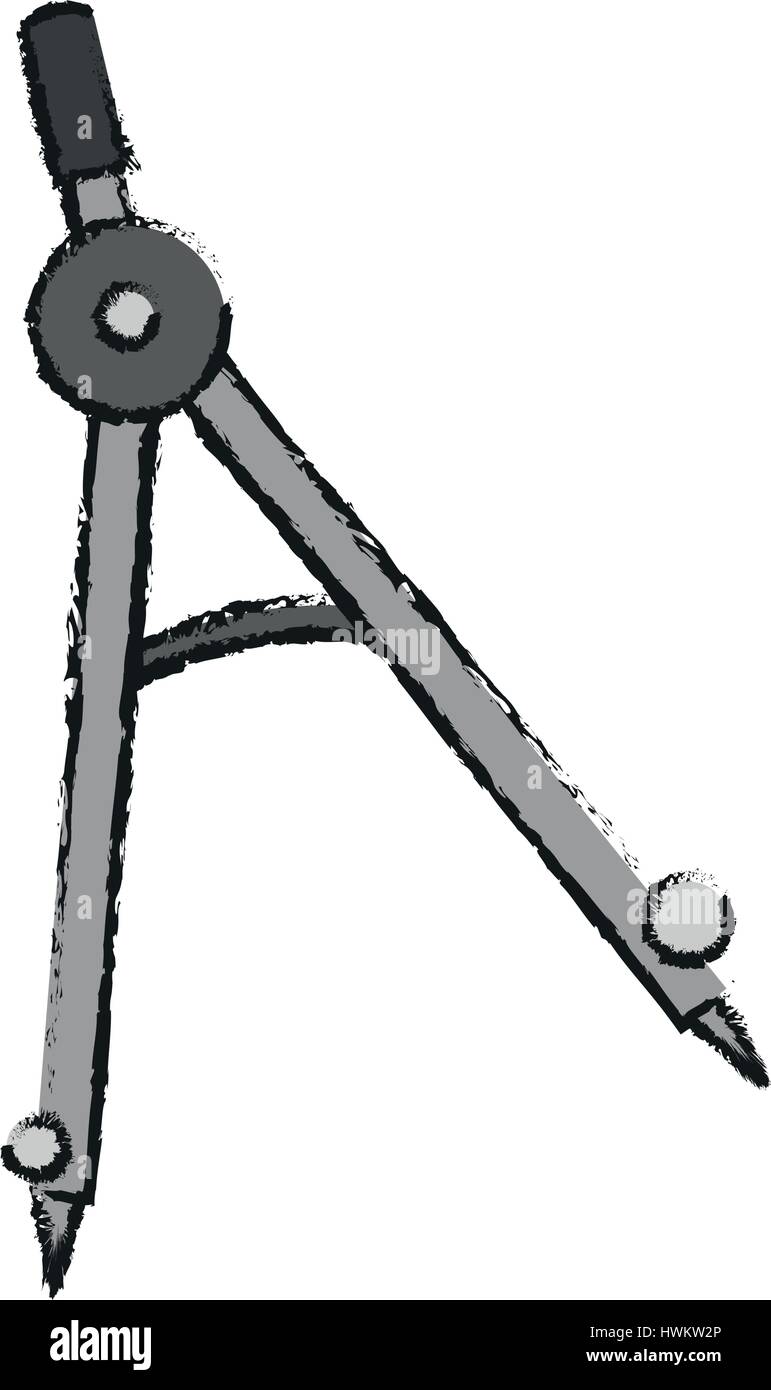 Bussola di precisione icona Illustrazione Vettoriale