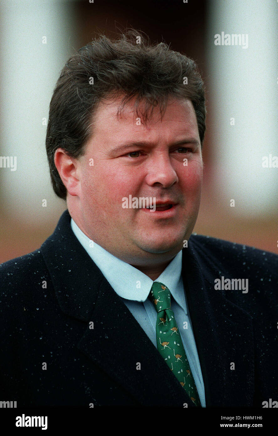 PETER CHAPPLE-HYAM corsa di cavalli TRAINER 26 Aprile 1995 Foto Stock