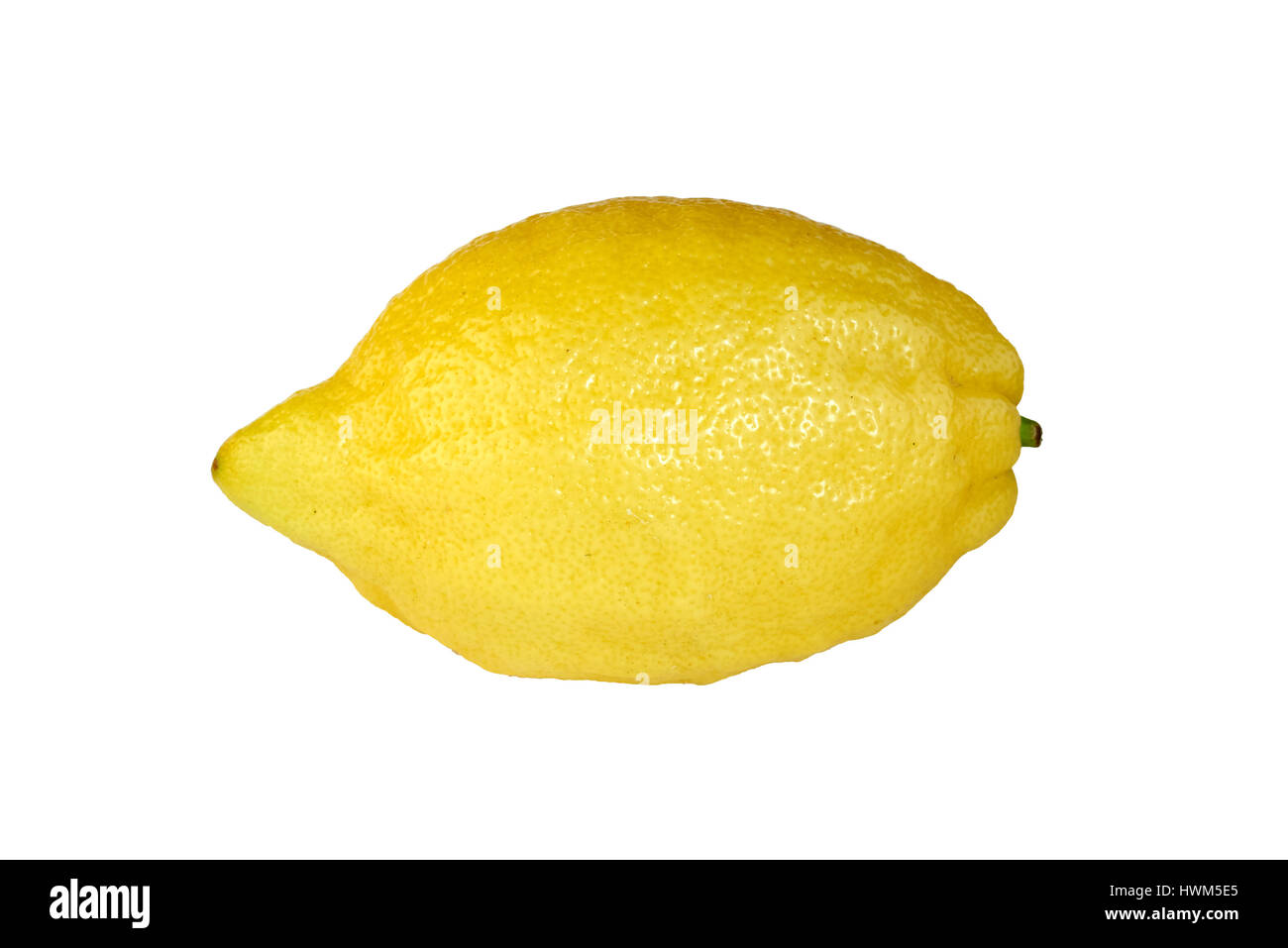 Limone mature e con la buccia su sfondo bianco Foto Stock