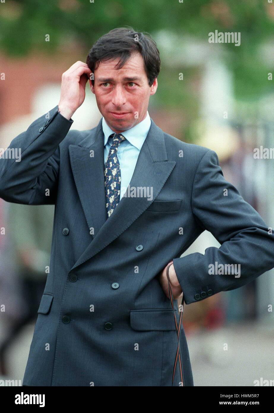 WILLIAM JARVIS corsa di cavalli TRAINER 03 Maggio 1997 Foto Stock
