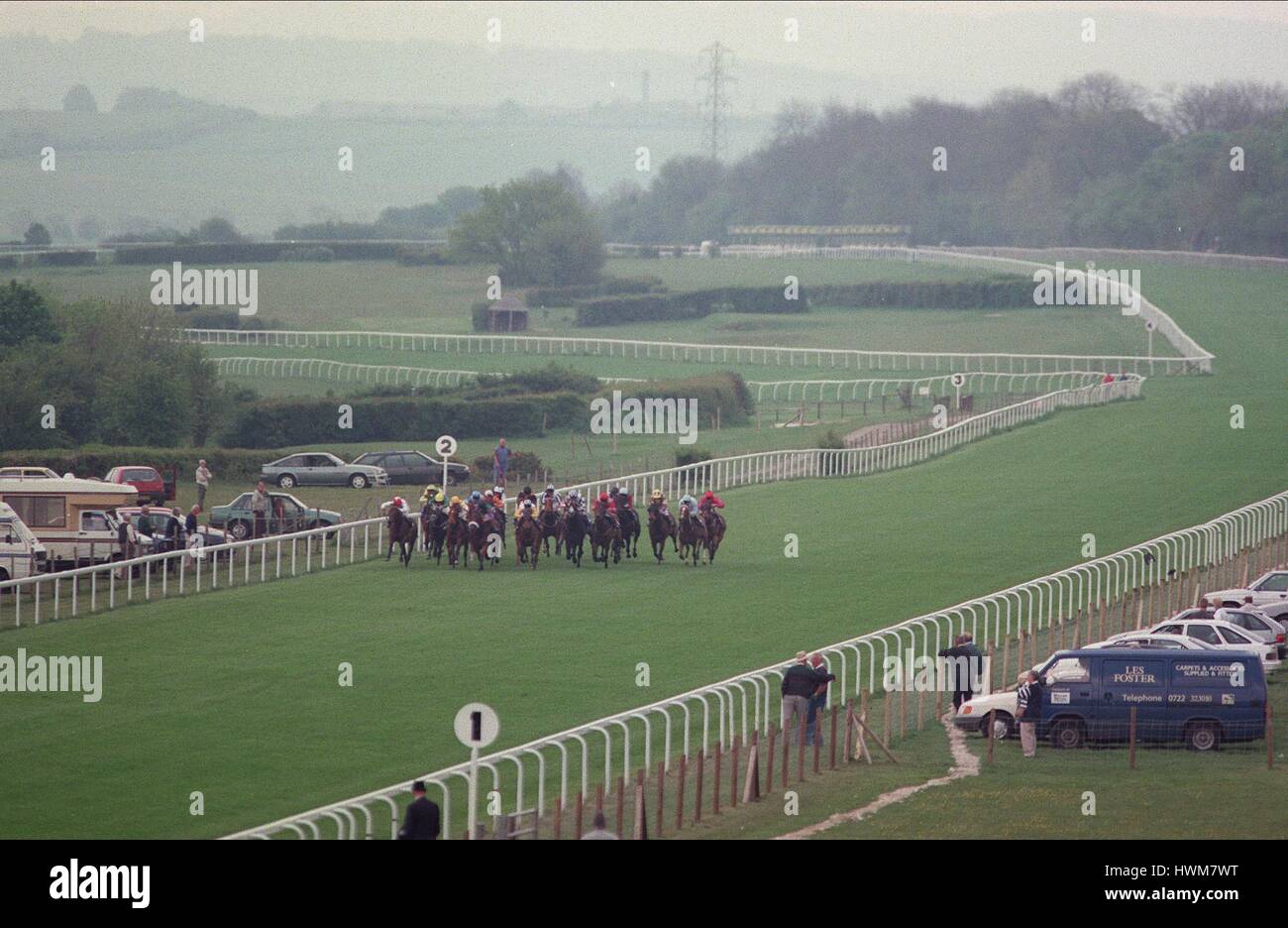 RACING a Salisbury Salisbury Race Course 15.5.97 22 Maggio 1997 Foto Stock