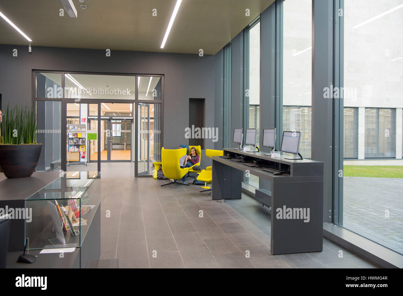 Deutschland, Renania settentrionale-Vestfalia, Bibliothek der Hochschule für Musik di Detmold, Hornsche Strasse, Foto Stock