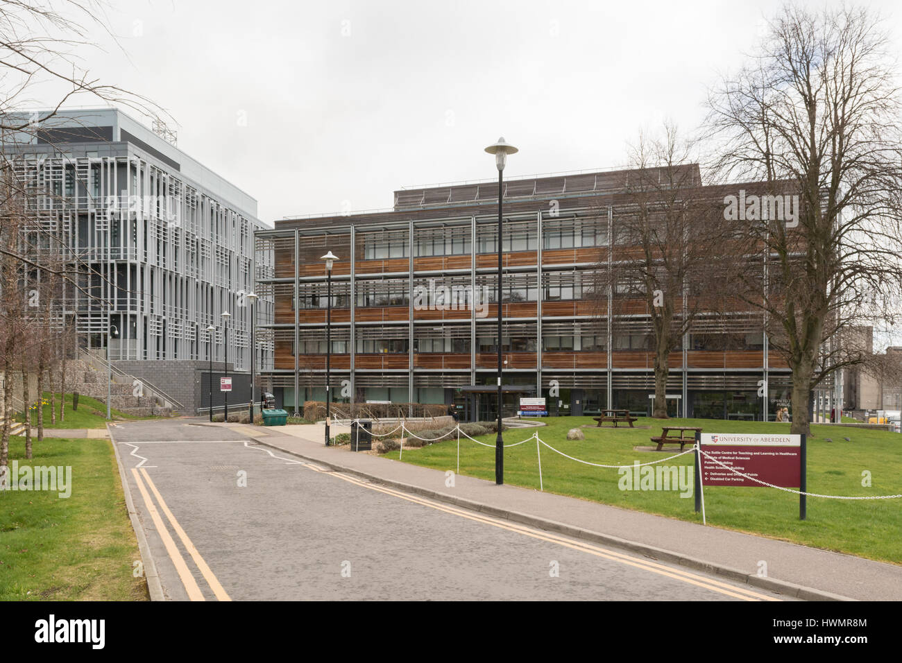 Università di Aberdeen School of Medicine, Polwarth edificio e centro Suttie, Foresterhill campus, Aberdeen Royal Infirmary, Aberdeen Scotland, Regno Unito Foto Stock