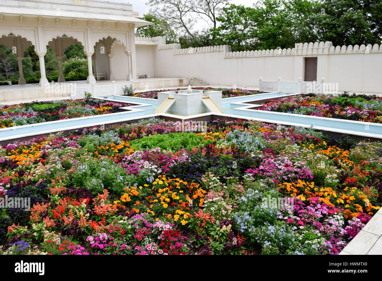 Il giardino indiano della Hamilton Gardens, Nuova Zelanda Foto Stock