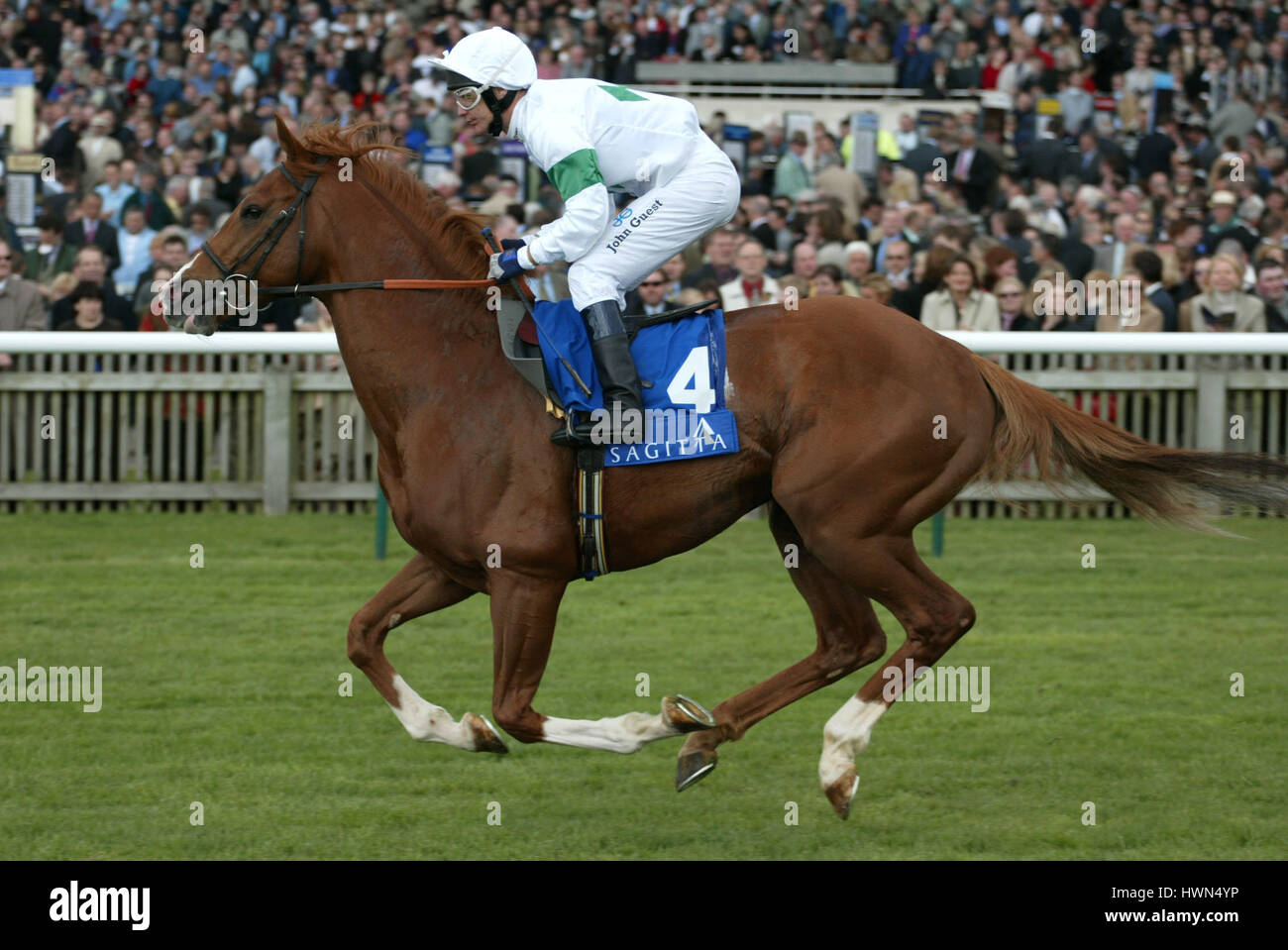 COSHOCTON cavalcato da P.ROBINSON NEWMARKET RACECOURSE NEWMARKET 04 Maggio 2002 Foto Stock