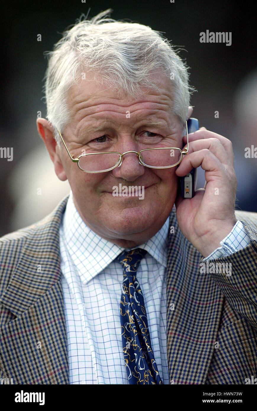 DAVID ELSWORTH corsa di cavalli TRAINER DONCASTER Doncaster Racecourse 12 Settembre 2002 Foto Stock