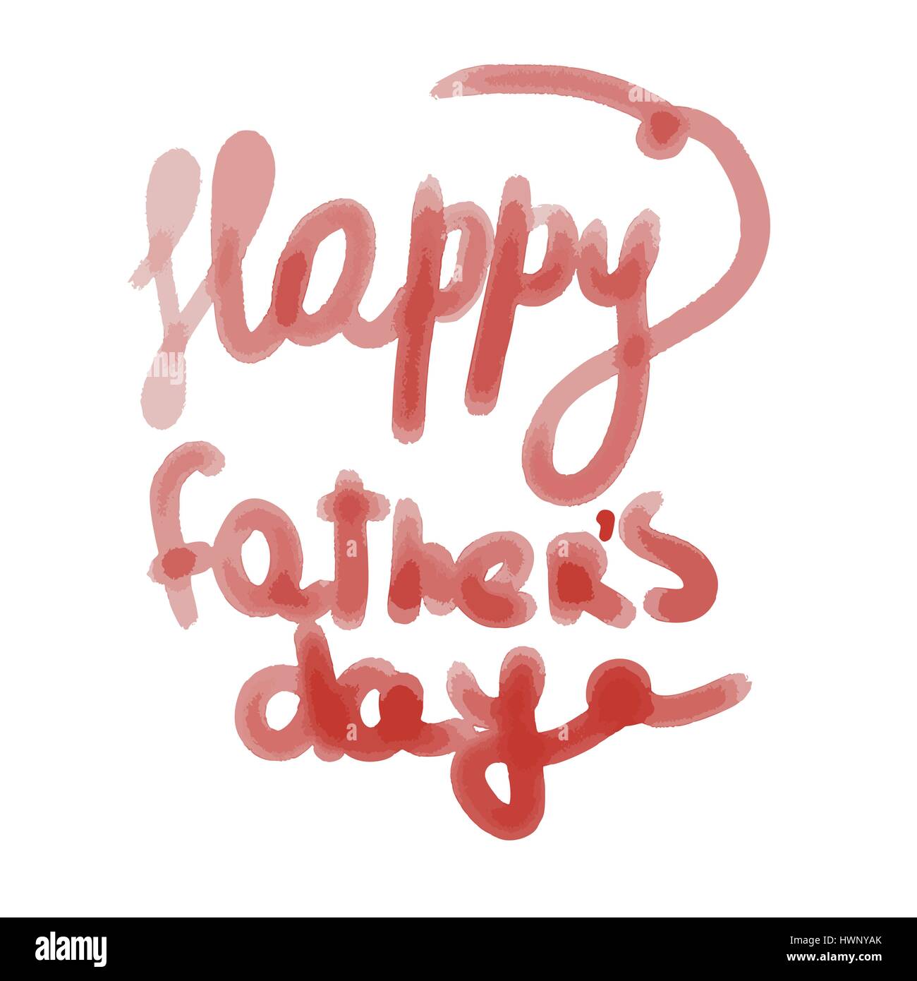 Felice giorno padri lettering bigliettino. Illustrazione vettoriale EPS10 Illustrazione Vettoriale