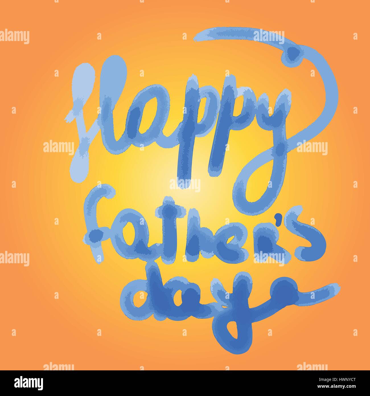 Felice giorno padri lettering bigliettino. Illustrazione vettoriale EPS10 Illustrazione Vettoriale