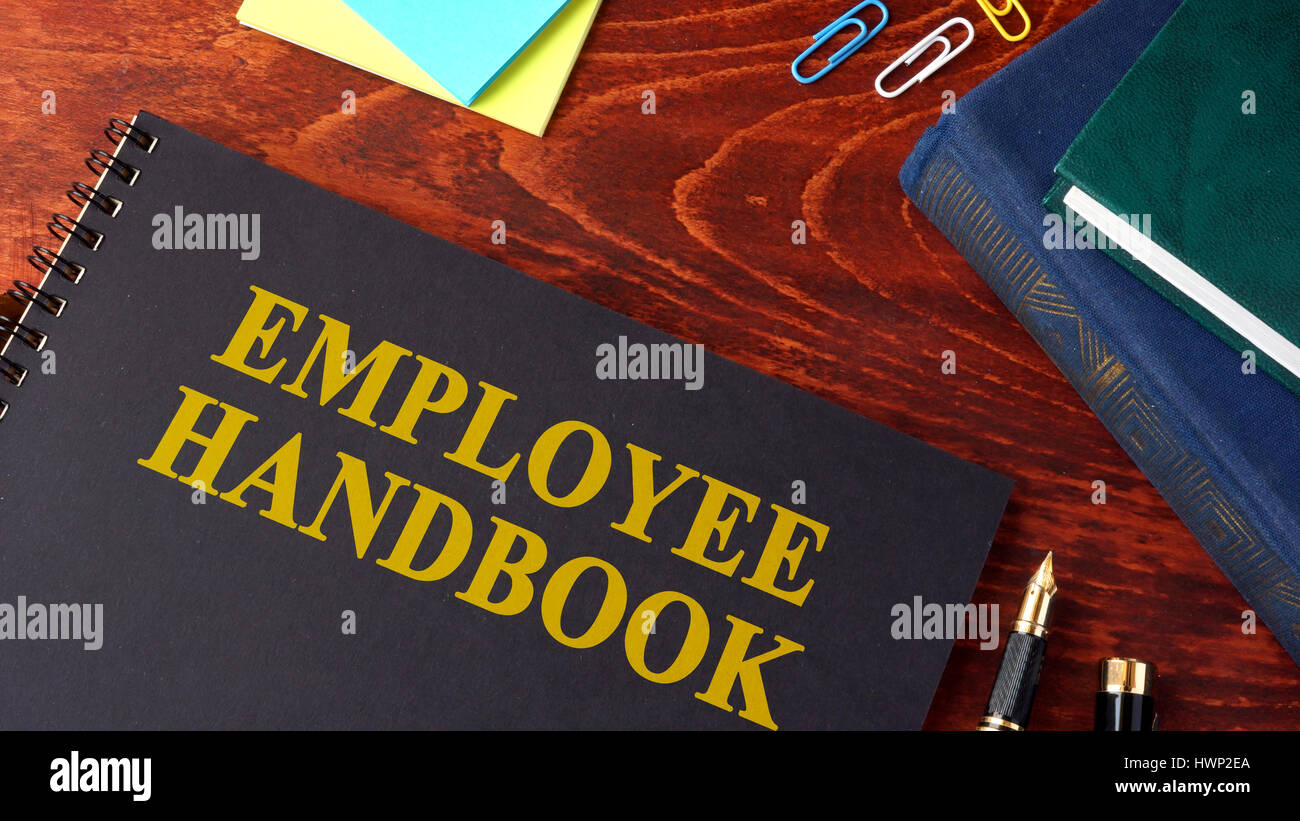 Guida per i dipendenti o manuale in un ufficio. Foto Stock