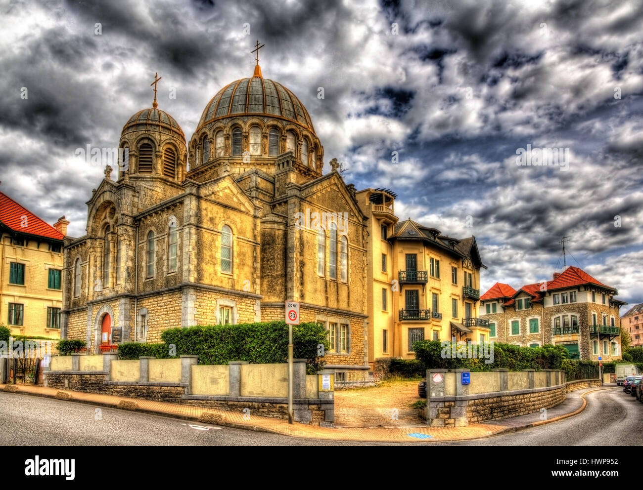 Chiesa Russa Ortodossa in Biarritz - Francia, Aquitaine Foto Stock