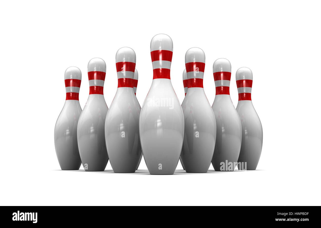 Abstract 3d illustrazione di bocce isolate su sfondo bianco Foto Stock