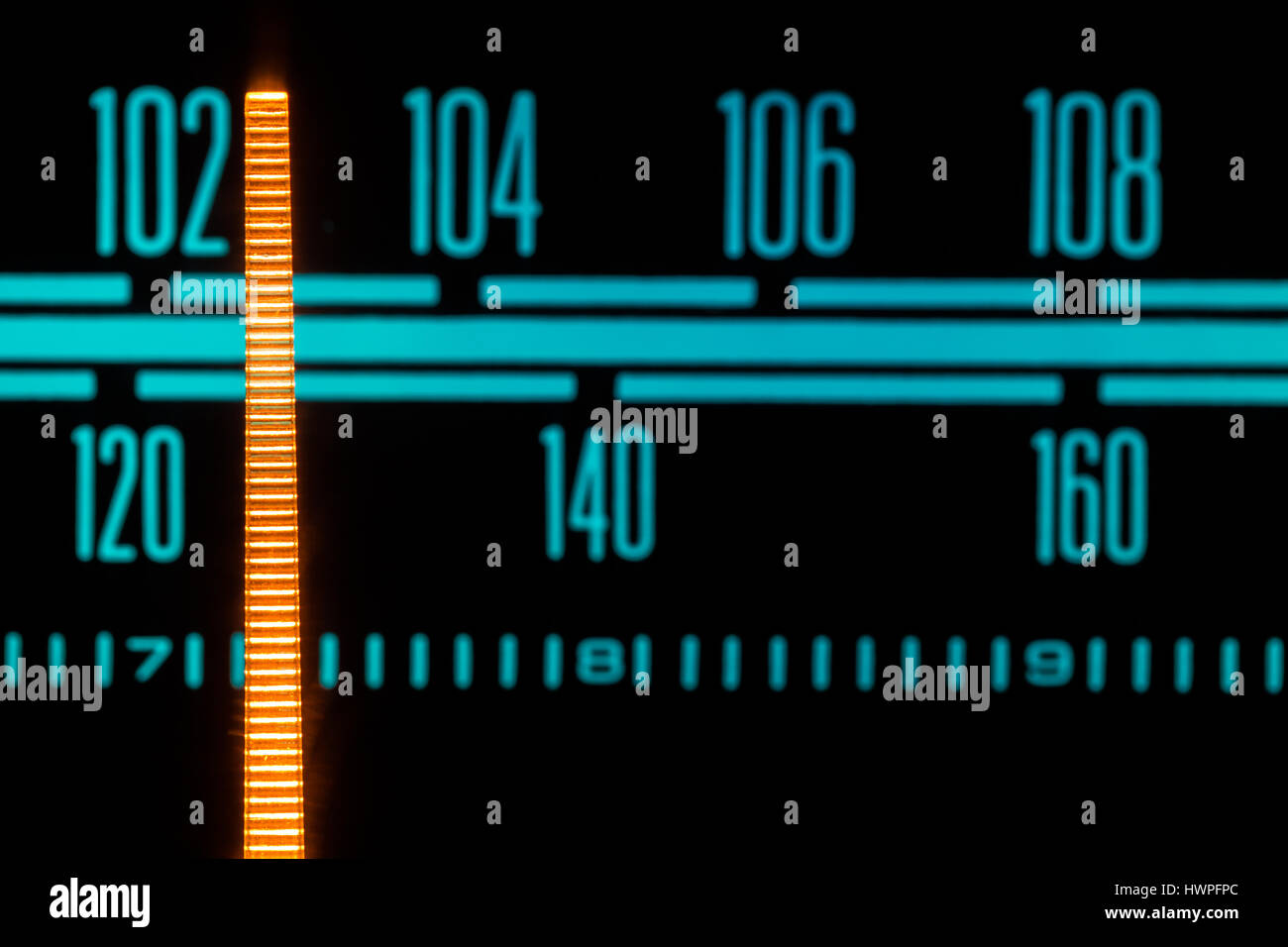 Sintonizzatore Vintage il puntatore Foto Stock