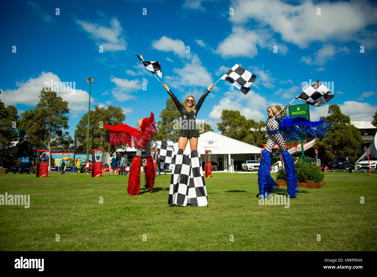 Melbourne, Australia. 23 Mar, 2017. L'intrattenimento durante il 2017 Formula 1 Rolex Australian Grand Prix, Australia il 23 marzo 2017. Credito: Dave Hewison sport/Alamy Live News Foto Stock