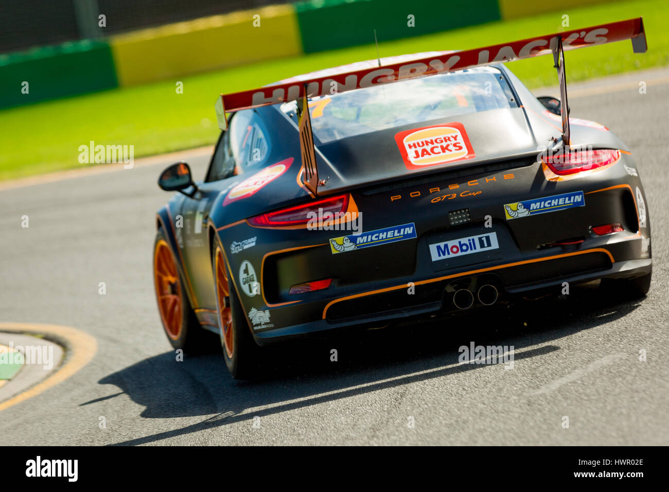 Melbourne, Australia. 23 Mar, 2017. Porsche Cup pratica durante il 2017 Formula 1 Rolex Australian Grand Prix, Australia il 23 marzo 2017. Credito: Dave Hewison sport/Alamy Live News Foto Stock