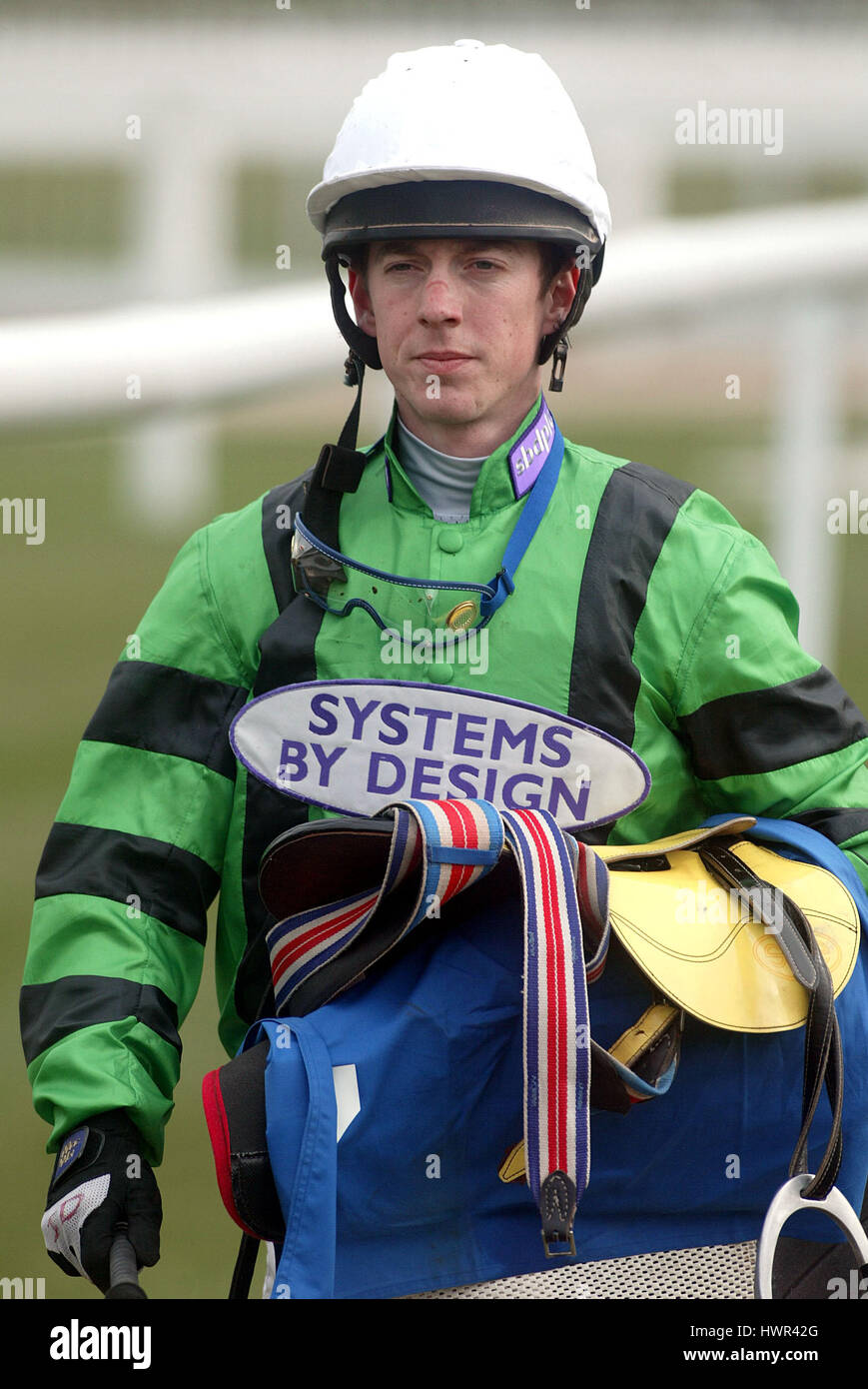 JOSEPH SMITH JOCKEY Doncaster Racecourse DONCASTER 20 Marzo 2003 Foto Stock