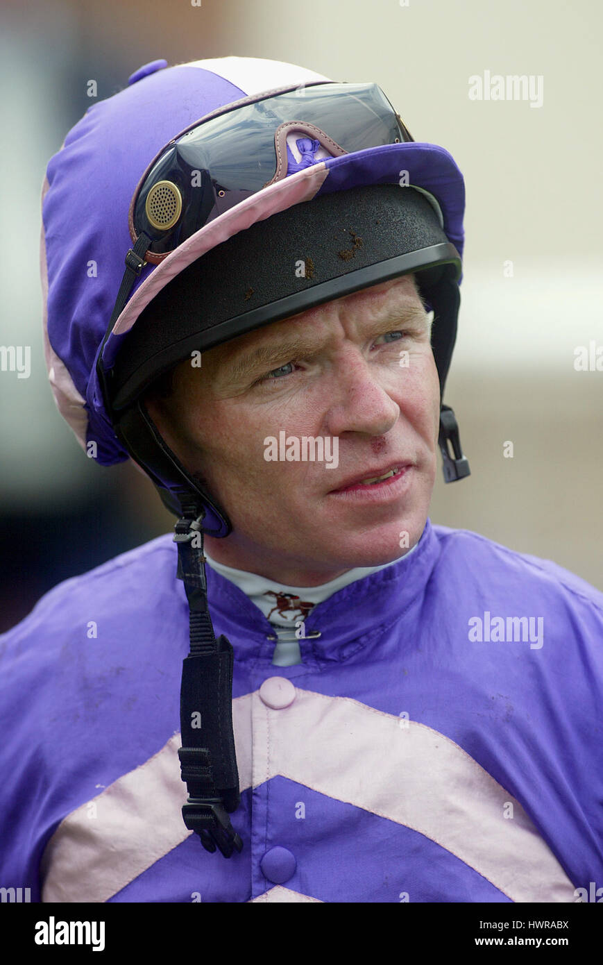 JIMMY QUINN JOCKEY IPPODROMO DI NEWMARKET NEWMARKET 13 Aprile 2004 Foto Stock