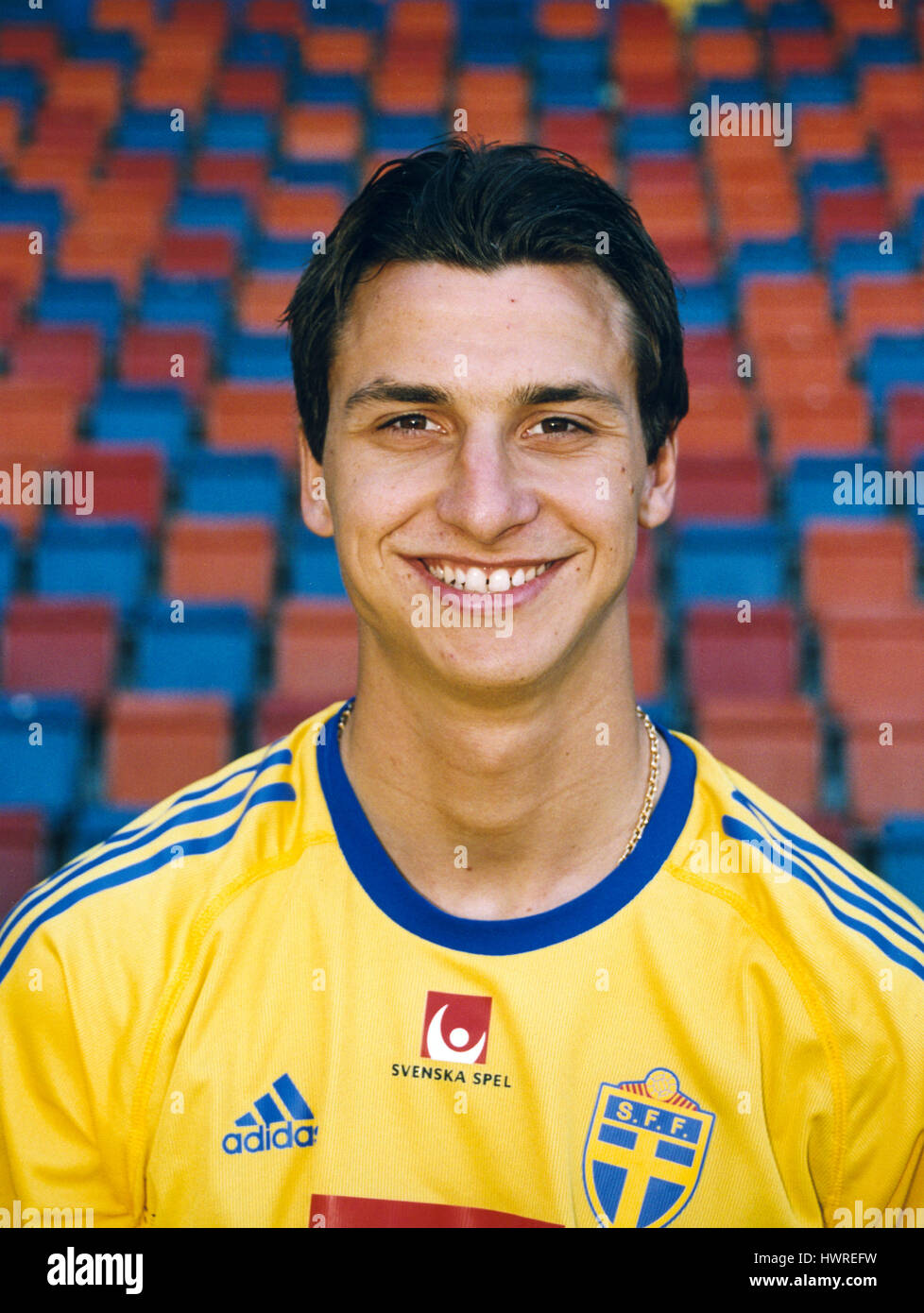 ZLATAN IBRAHIMOVIC football professionista in Ajax Netherland 2002 Foto Stock