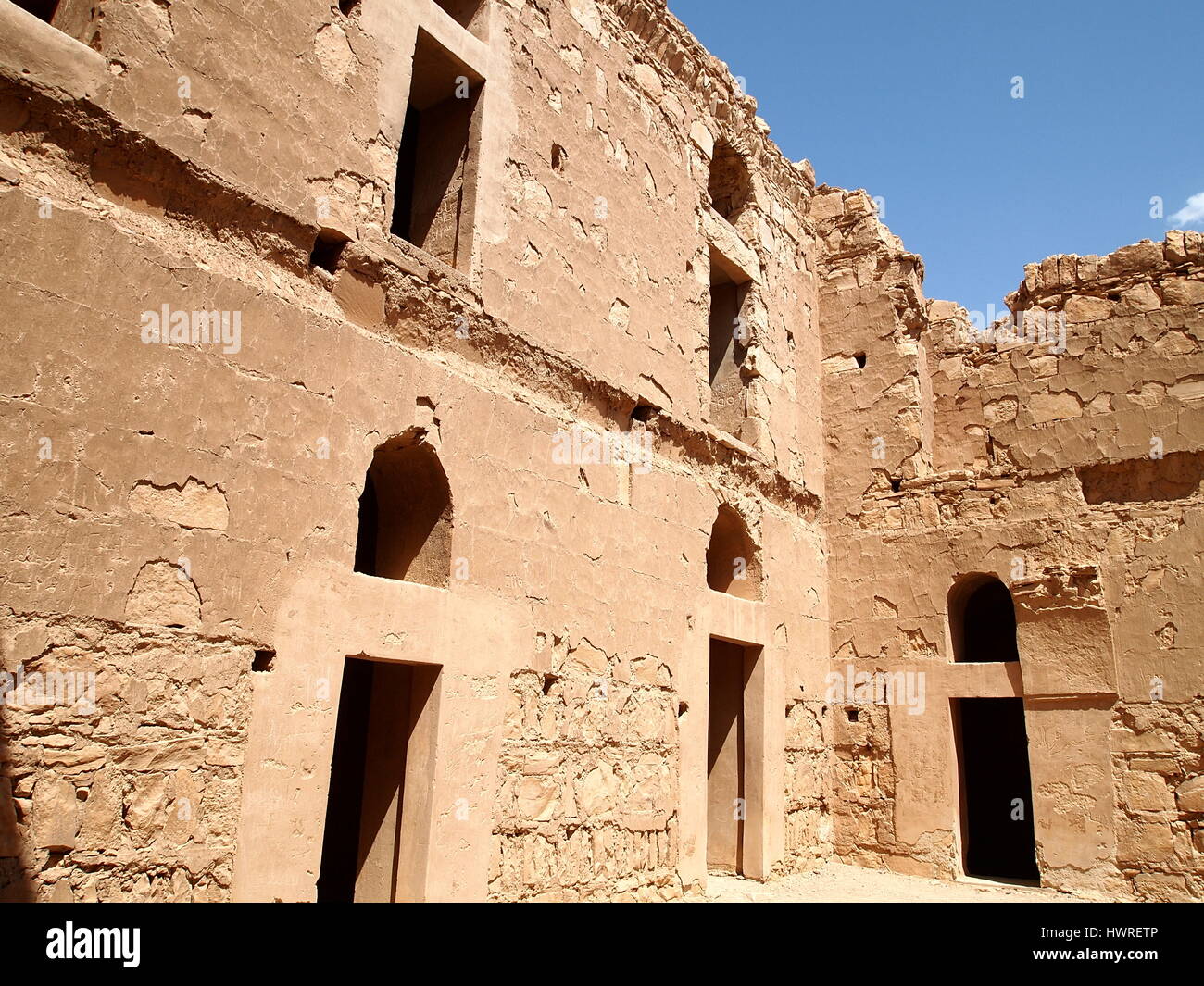 Qasr kharana rovina è uno del più noto dei castelli del deserto si trova nell attuale Giordania orientale. Foto Stock