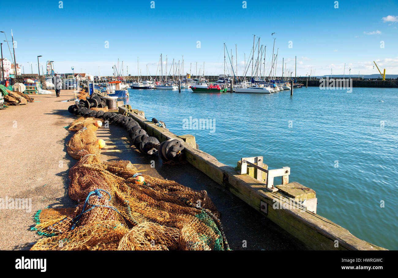 Scarborough Harbor, North Yorkshire, Regno Unito Foto Stock
