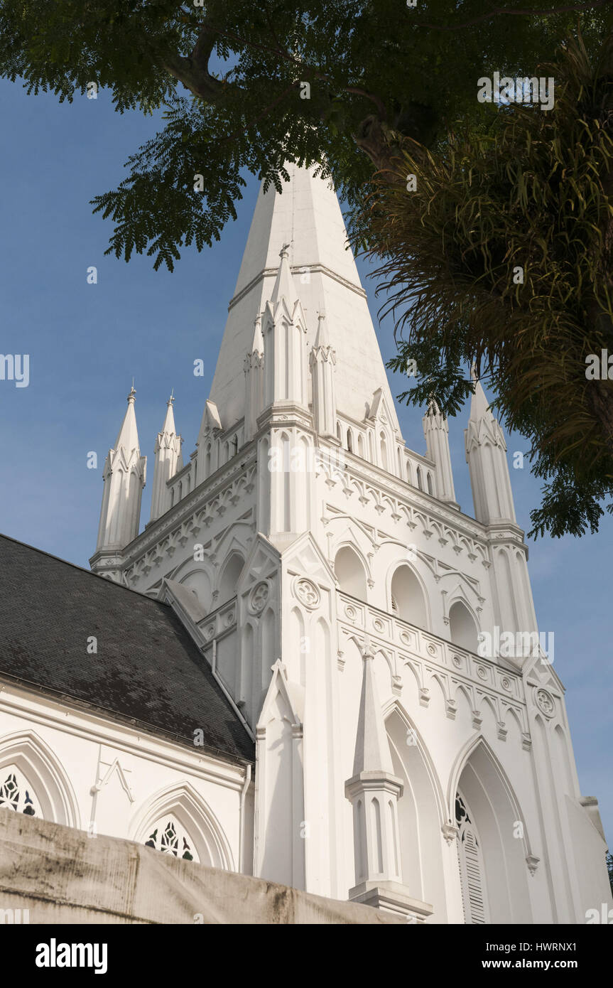 Singapore, Saint Andrews cattedrale Foto Stock