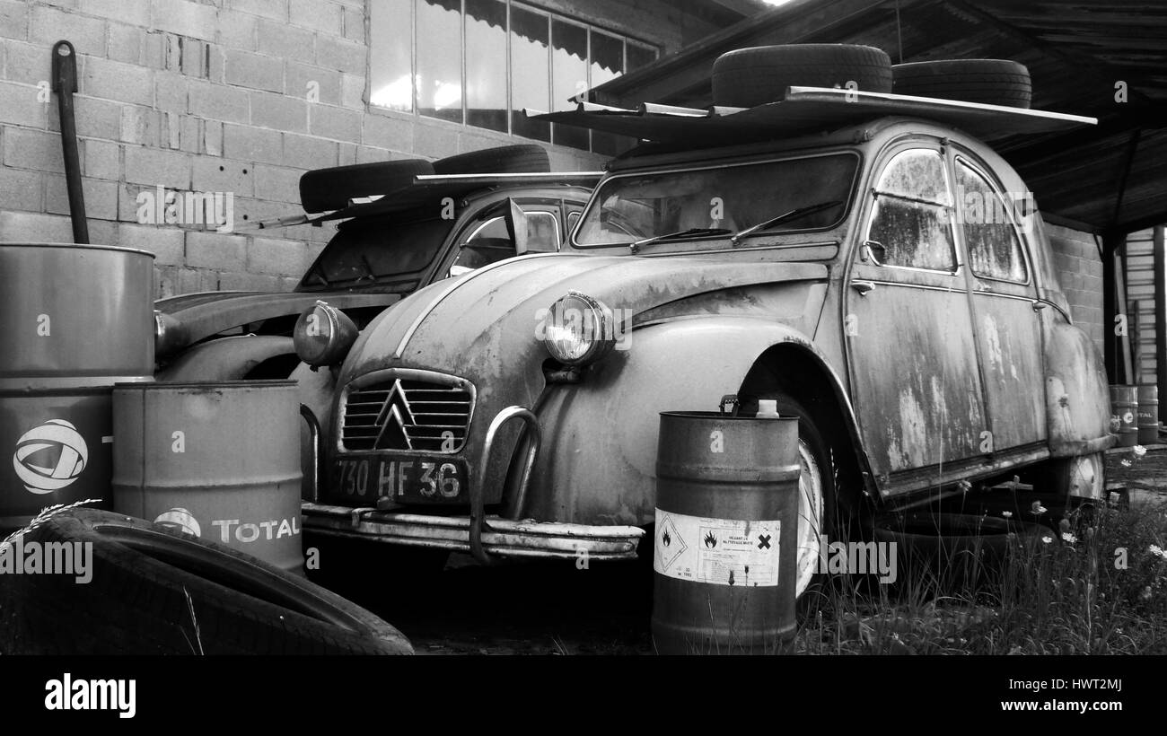Vecchie automobili Foto Stock