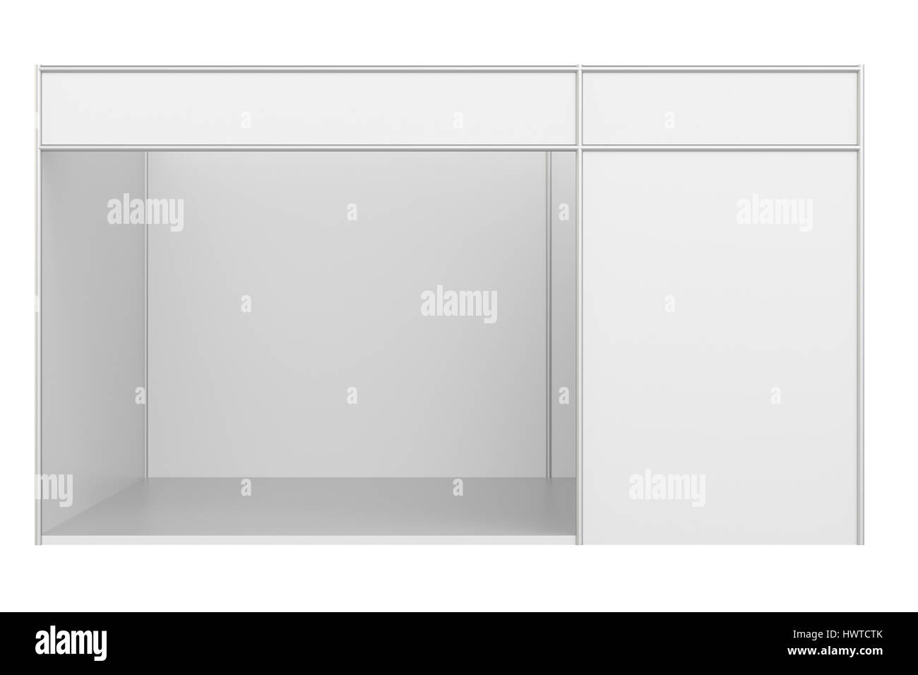Stand di design. Modello di corporate identity. 3d endering Foto Stock