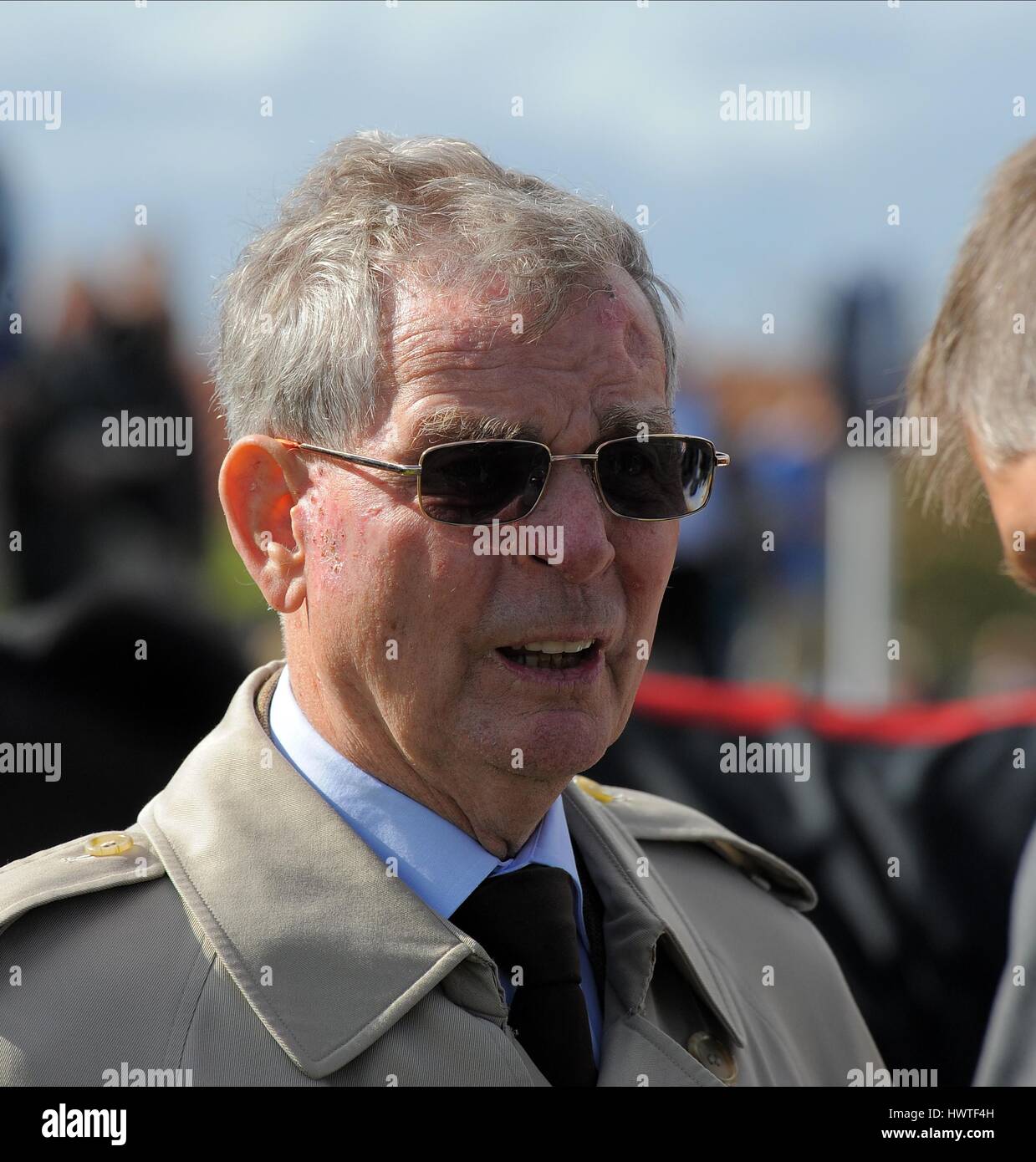 CLIVE BRITTAIN GARA allenatore di cavalli ippodromo di NEWMARKET NEWMARKET INGHILTERRA 17 Settembre 2011 Foto Stock