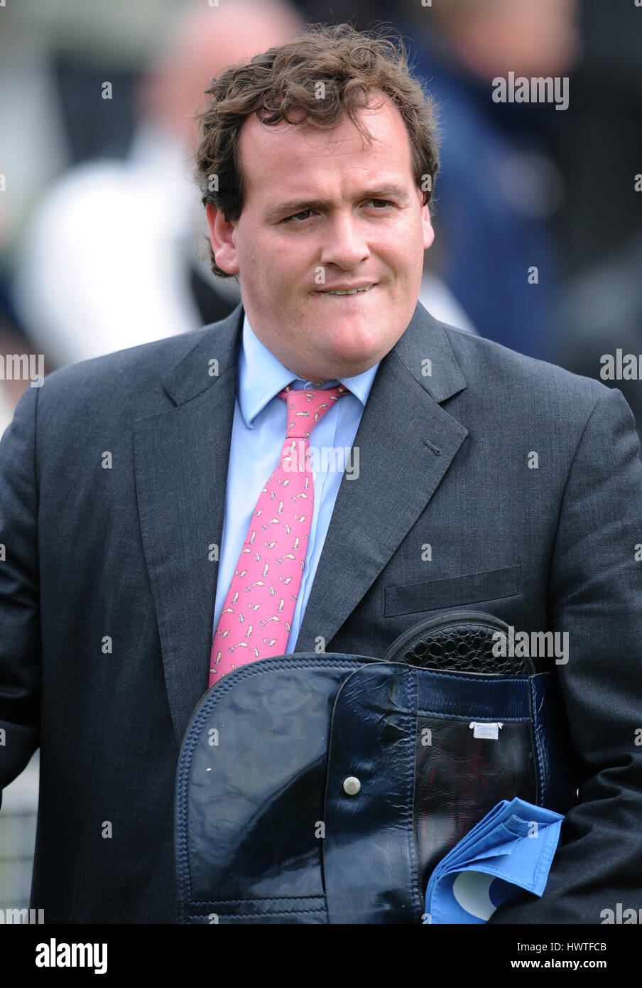 RICHARD HANNON JR GARA allenatore di cavalli IPPODROMO DI YORK YORK INGHILTERRA 14 Maggio 2009 Foto Stock