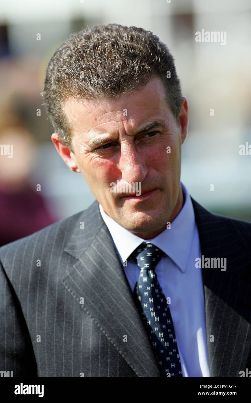 KEVIN RYAN corsa di cavalli TRAINER ROWLEY MILE NEWMARKET Corso Inghilterra 19 aprile 2007 Foto Stock
