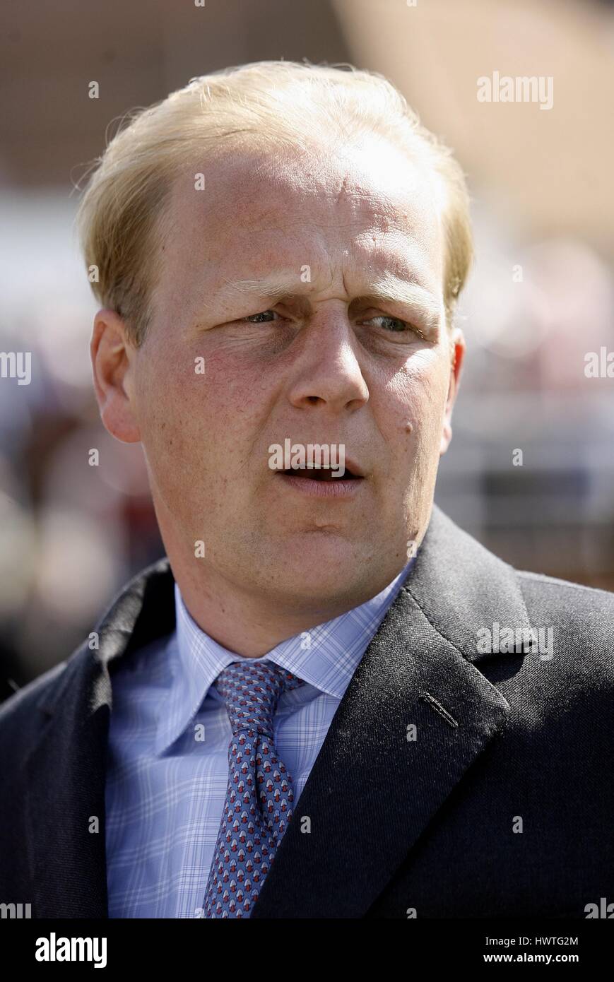 ED DUNLOP corsa di cavalli TRAINER ROWLEY MILE NEWMARKET Corso Inghilterra 19 aprile 2007 Foto Stock