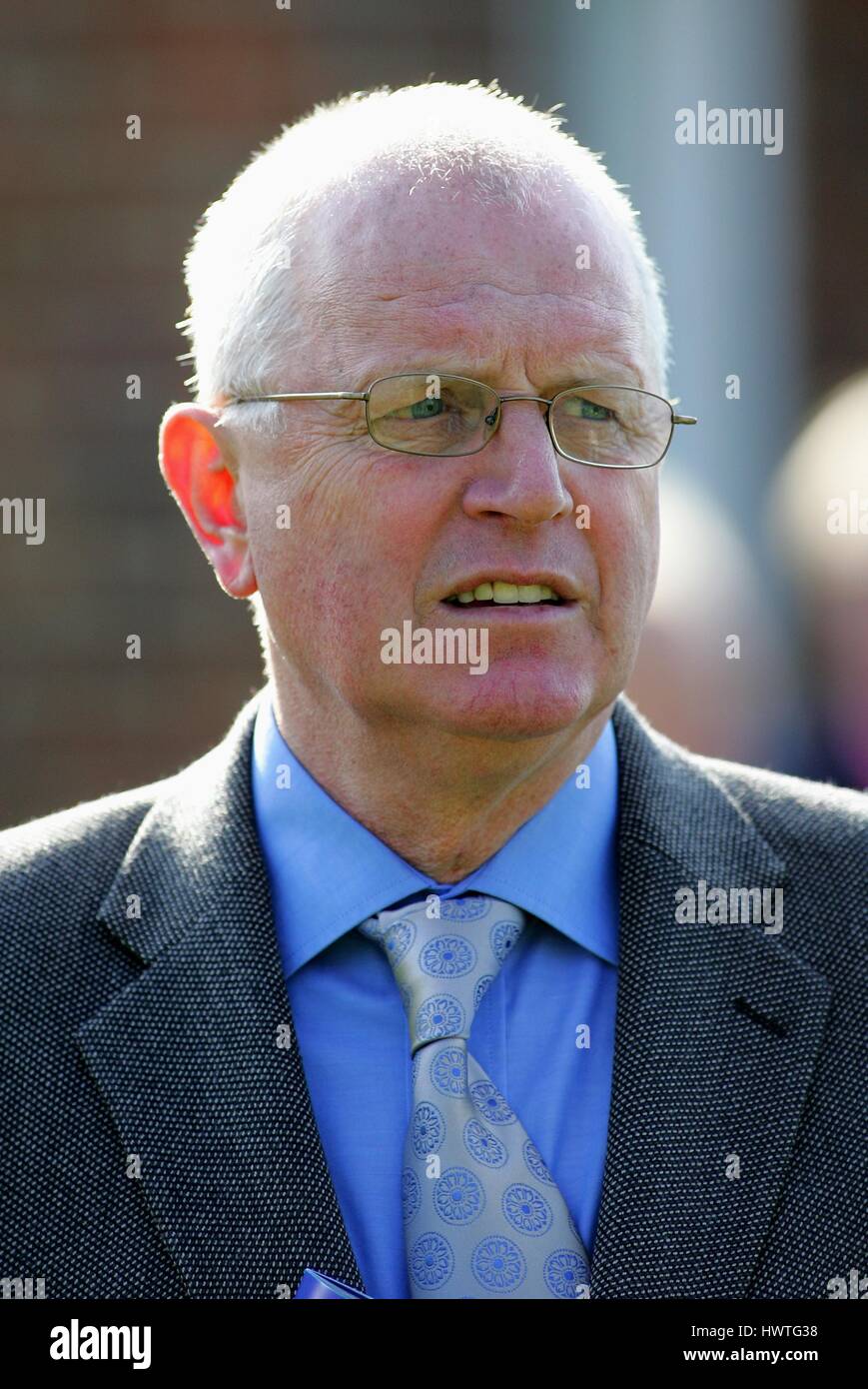 MICHAEL CHANNON corsa di cavalli TRAINER ROWLEY MILE NEWMARKET Corso Inghilterra 18 aprile 2007 Foto Stock