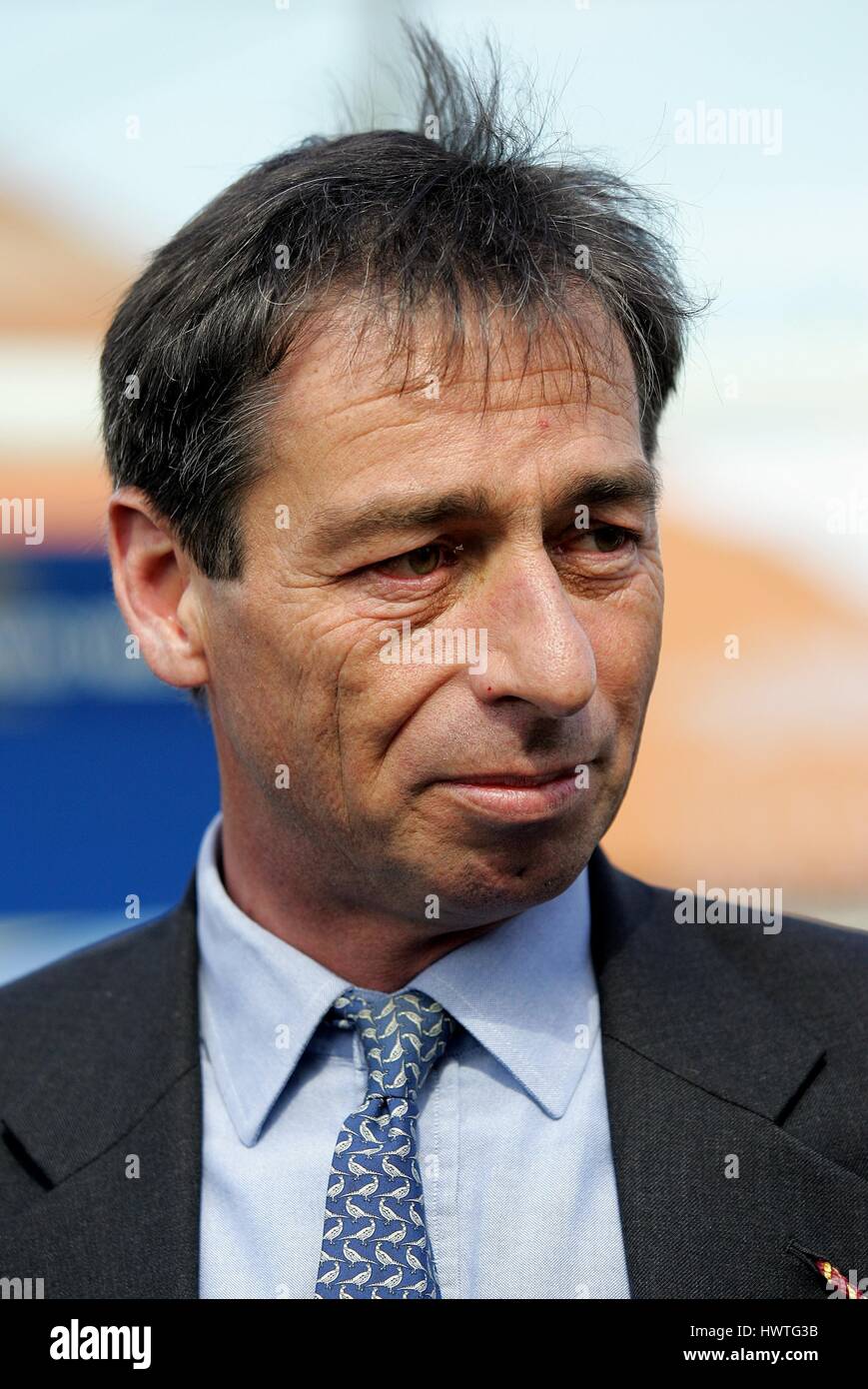 WILLIAM JARVIS corsa di cavalli TRAINER ROWLEY MILE NEWMARKET Corso Inghilterra 18 aprile 2007 Foto Stock