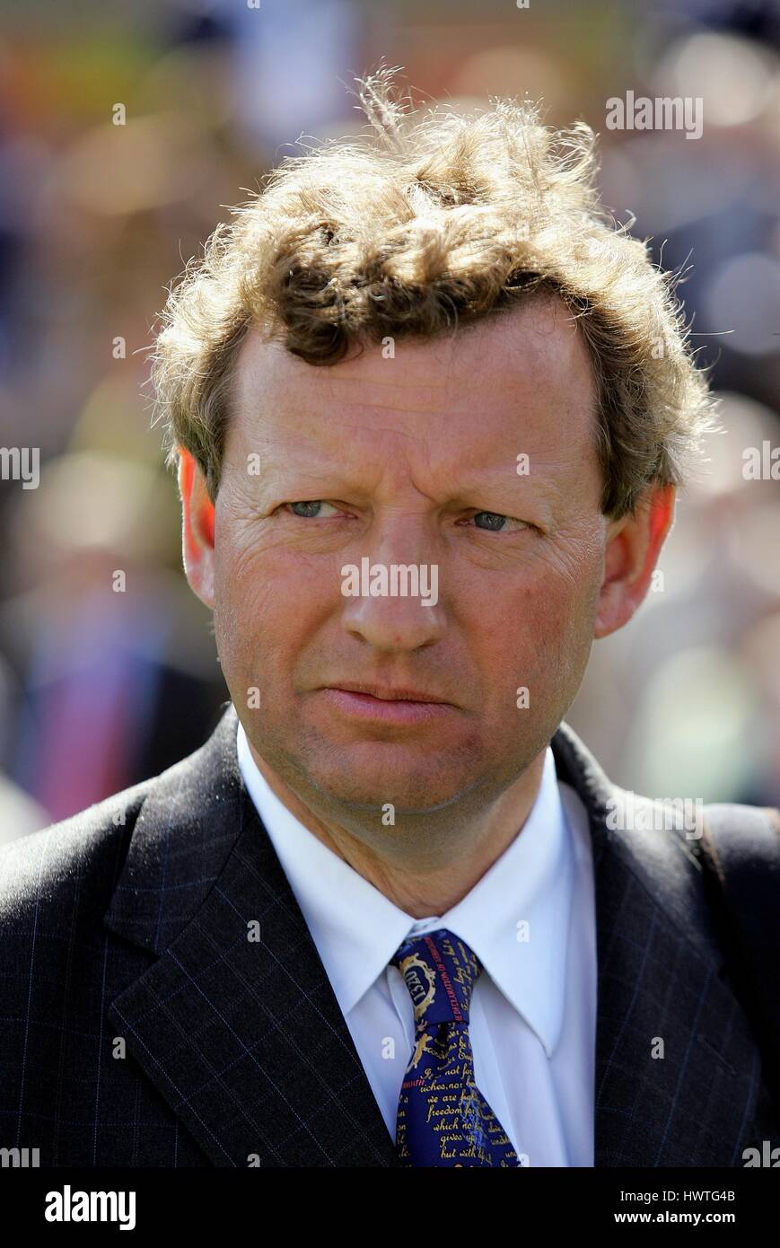 MARK JOHNSTON corsa di cavalli TRAINER ROWLEY MILE NEWMARKET Corso Inghilterra 18 aprile 2007 Foto Stock