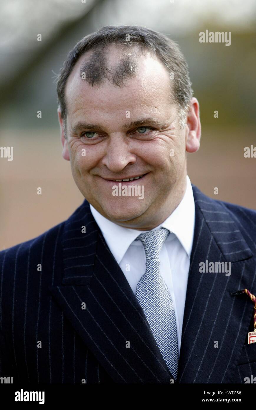 BRIAN MEEHAN corsa di cavalli TRAINER ROWLEY MILE NEWMARKET Corso Inghilterra 18 aprile 2007 Foto Stock