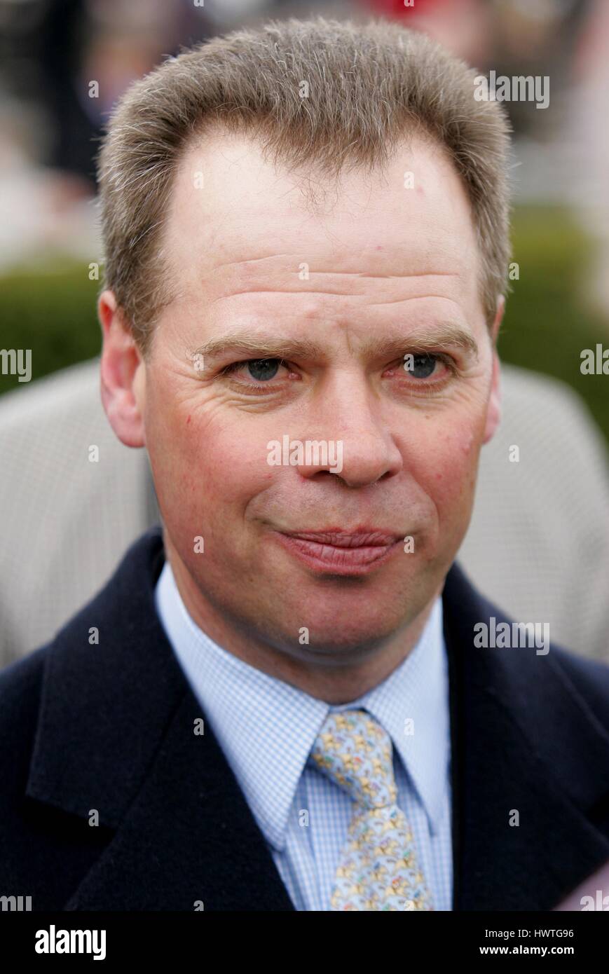 CLIVE COX corsa di cavalli TRAINER ROWLEY MILE NEWMARKET Corso Inghilterra 20 aprile 2006 Foto Stock
