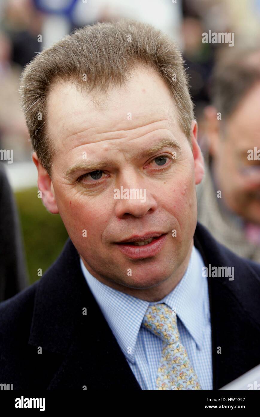 CLIVE COX corsa di cavalli TRAINER ROWLEY MILE NEWMARKET Corso Inghilterra 20 aprile 2006 Foto Stock